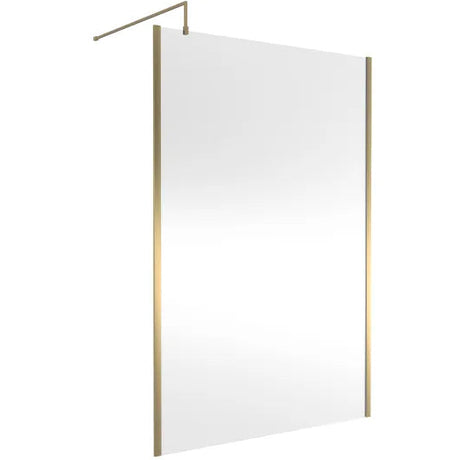 Hudson Reed 8mm Outer Frame Wetroom Screen Brushed Brass WRSOBB14