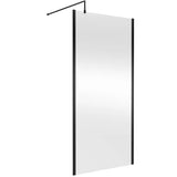 Hudson Reed 8mm Outer Frame Wetroom Screen Matt Black WRSOBP10