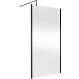 Hudson Reed 8mm Outer Frame Wetroom Screen Matt Black WRSOBP11