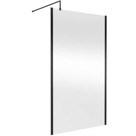 Hudson Reed 8mm Outer Frame Wetroom Screen Matt Black WRSOBP12