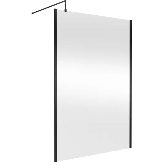 Hudson Reed 8mm Outer Frame Wetroom Screen Matt Black WRSOBP14