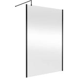 Hudson Reed 8mm Outer Frame Wetroom Screen Matt Black WRSOBP14