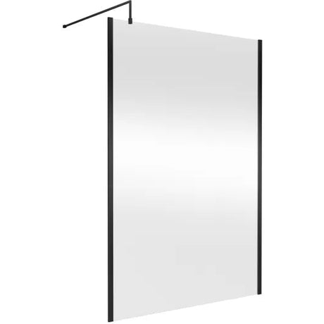 Hudson Reed 8mm Outer Frame Wetroom Screen Matt Black WRSOBP14