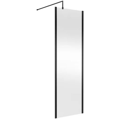 Hudson Reed 8mm Outer Frame Wetroom Screen Matt Black WRSOBP70