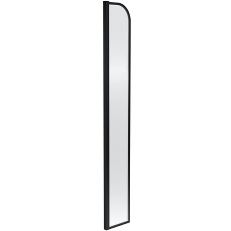 Hudson Reed 8mm Arched Wetroom Return Screen Matt Black WRSRBP215
