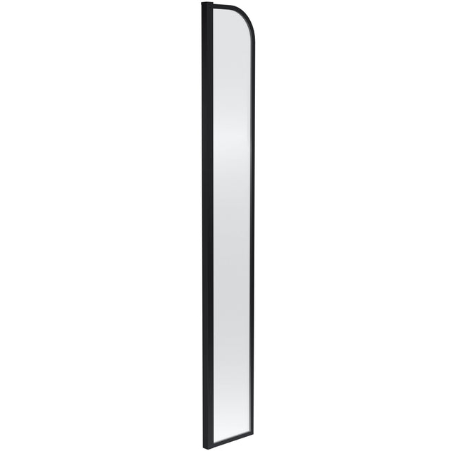 Hudson Reed 8mm Arched Wetroom Return Screen Matt Black WRSRBP215