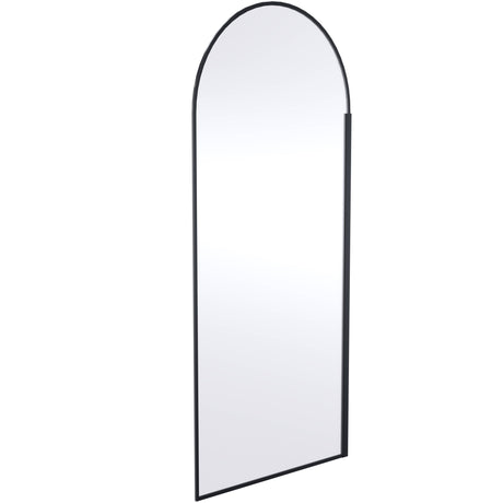 Hudson Reed 8mm Arched Wetroom Screen - Wall Fixed - Matt Black WRSRBP90